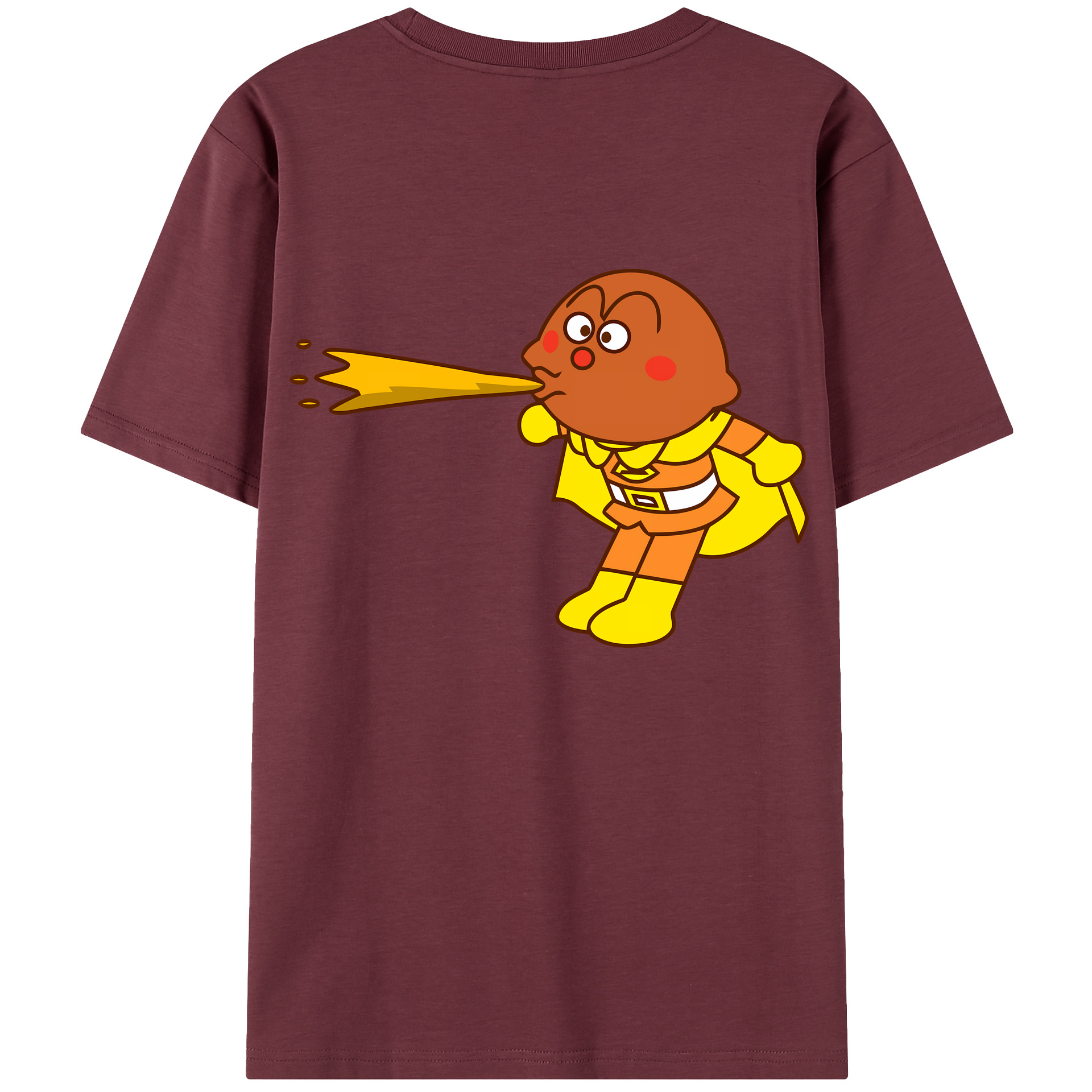（画像用） アンパンマン Anpanman 綿100％半袖Tシャツ（背面プリント）